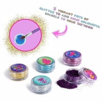 Set tatuaje cu sclipici, pentru copii, multicolor, Dreamworks Trolls, RMS 64-0032